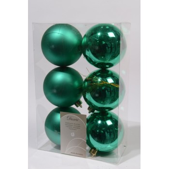 C/6 BOLAS 80MM VERDE ESMERALDA