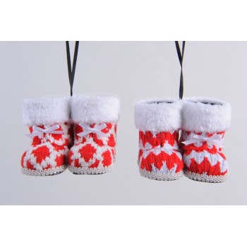 COLG. 2 BOTAS BL/RJ 10CM