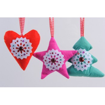 COLG.FIGURA NAVIDAD TELA COPO