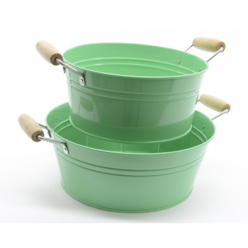 MACETERO ZINC VERDE GDE