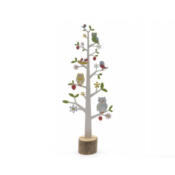 ARBOL MADERA C/BUHOS 48CM