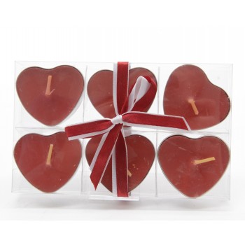 VELA LUMINA CORAZON ROJO