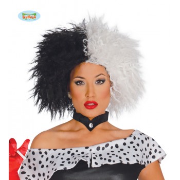 PELUCA VILLANA-CRUELLA DE VIL