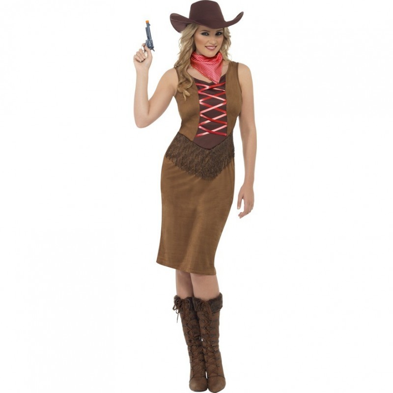 Disf.Cowgirl Flecos T-S