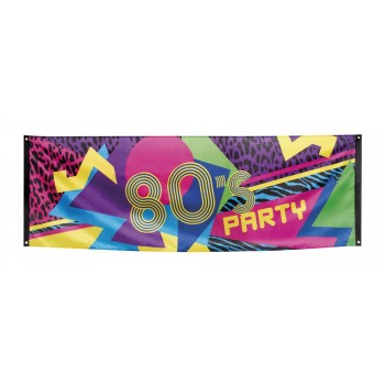 Bandera "80'S Party" 74X220cm