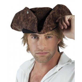Tricornio Pirata Marron Neptun
