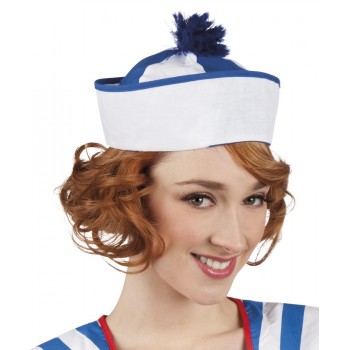 Gorro Marinero Azul/Bl Pompon