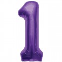 Globo Nº1 Violeta 34" Globo Nº1 Violeta 34"