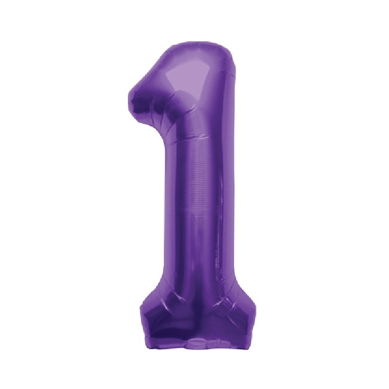 Globo Nº1 Violeta 34" Globo Nº1 Violeta 34"