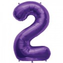 Globo Nº2 Violeta 34" Globo Nº2 Violeta 34"