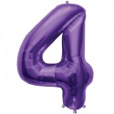 Globo Nº4 Violeta 34" Globo Nº4 Violeta 34"
