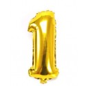 Globo Nº1 Oro 34" Globo Nº1 Oro 34"