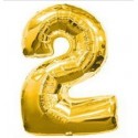 Globo Nº2 Oro 34" Globo Nº2 Oro 34"