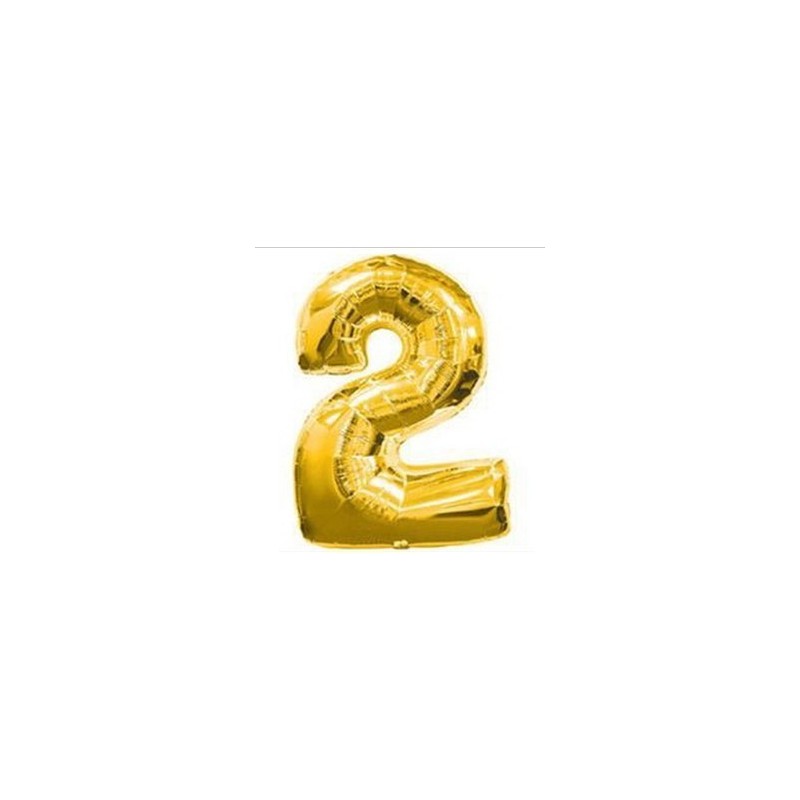Globo Nº2 Oro 34" Globo Nº2 Oro 34"