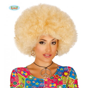 Peluca Afro Rubia Extra