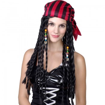 Peluca Pirata C/Abalorios+Pañu