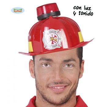 CASCO BOMBERO C/LUZ