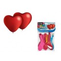 B/10 Globos Corazon Colores 11