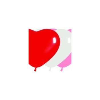 P/50 Globo 6"Corazon Ros/Bl/Rj