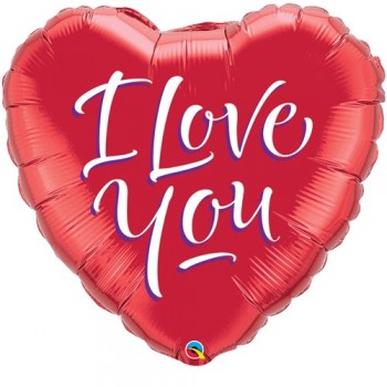 Globo Palo Rojo I Love You