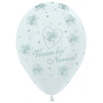 B/10 Globo"Novios"R-12 Perla