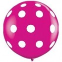 B/1 Globo 286Cm Fucsia Lunares