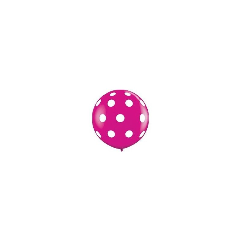 B/1 Globo 286Cm Fucsia Lunares