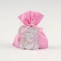 Colg.Elefante Madera Rosa Saco
