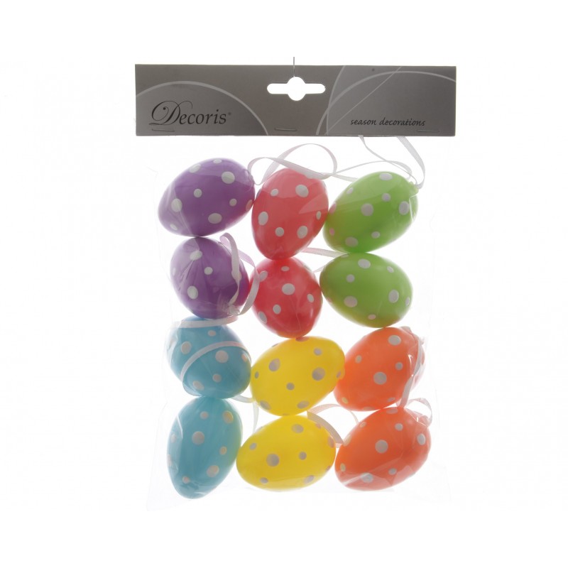 P/12 Colg.Huevos Surt. 6Cm