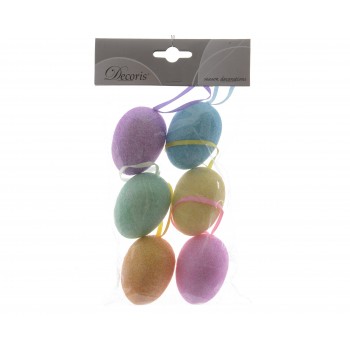 B/6 Colg.Huevos Surt 6Cm