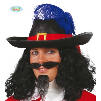 SOMBRERO FIELT MOSQUETERO NEGR
