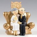 Figura Pastel Bodas Oro Figura Pastel Bodas Oro