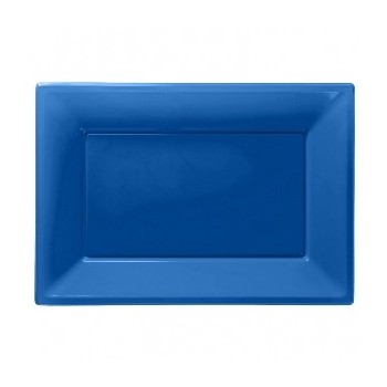 P/3 Bandeja Pl.Azul 33X23cm