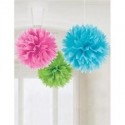 P/3 Pompon Papel 3 Colores P/3 Pompon Papel 3 Colores
