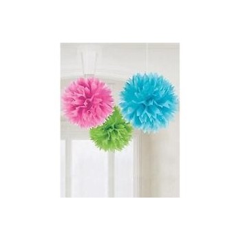 P/3 Pompon Papel 3 Colores