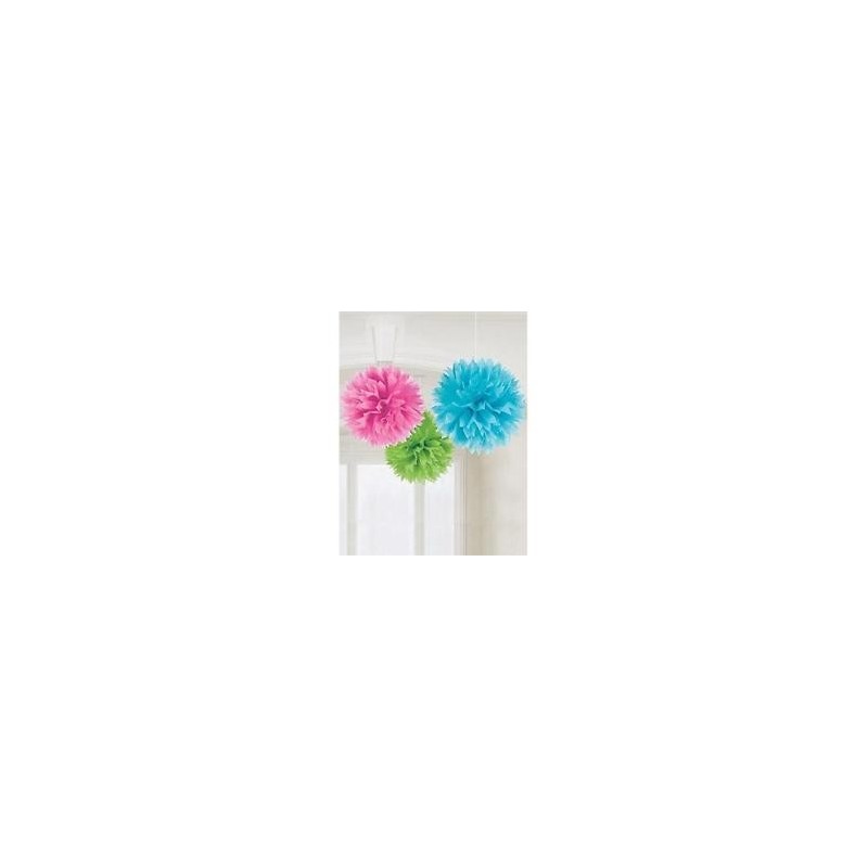 P/3 Pompon Papel 3 Colores P/3 Pompon Papel 3 Colores