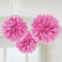 P/3 Pompon Rosa 40Cm