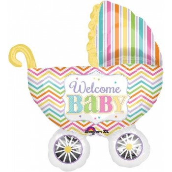 Globo Carrito Welcome Baby