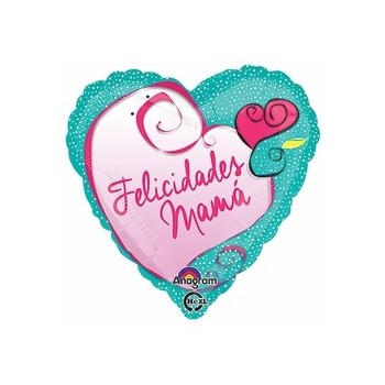 Globo 18" Felicidades Mama