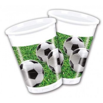 P/8 Vasos Pl Fiesta Futbol