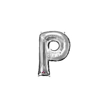 Globo Letra P Plata