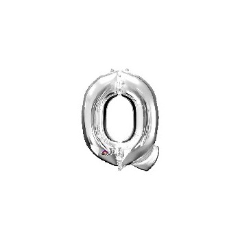 Globo Letra Q Plata