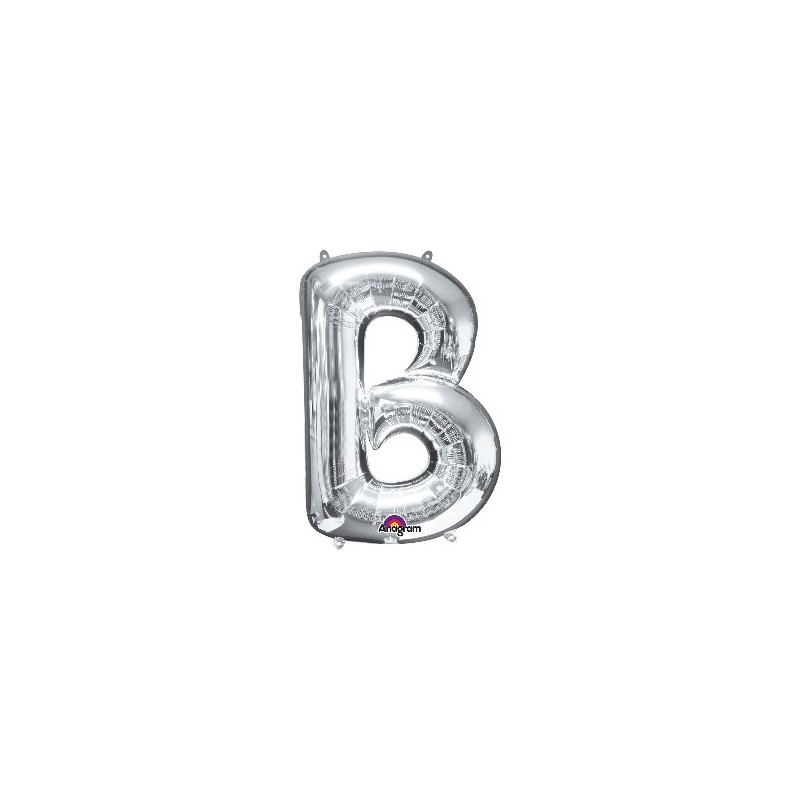 Globo Letra B Plata