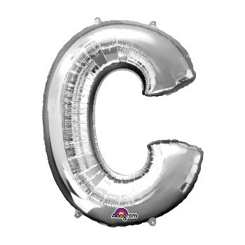 Globo Letra C Plata
