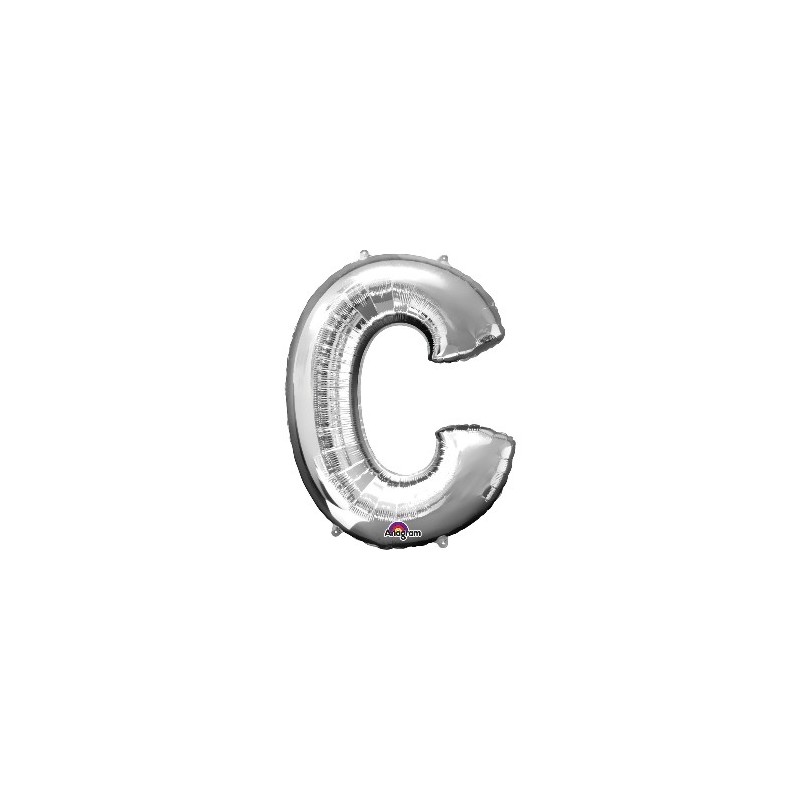 Globo Letra C Plata