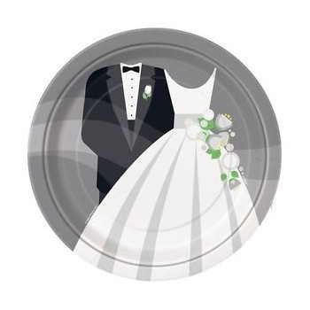 P/8 Plato 23Cm Boda Plata