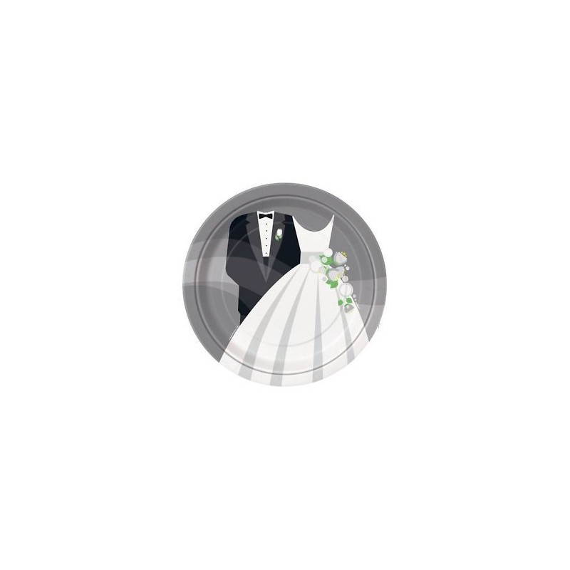 P/8 Plato 23Cm Boda Plata P/8 Plato 23Cm Boda Plata