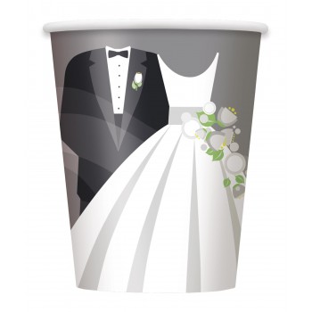 P/8 Vasos Boda Plata