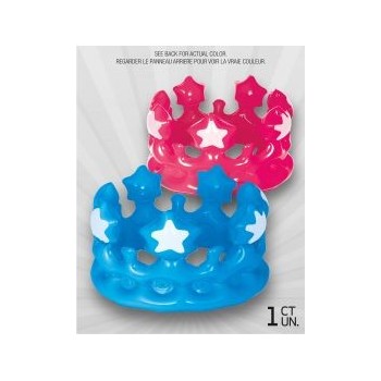 Corona Hinchable Rosa/Azul
