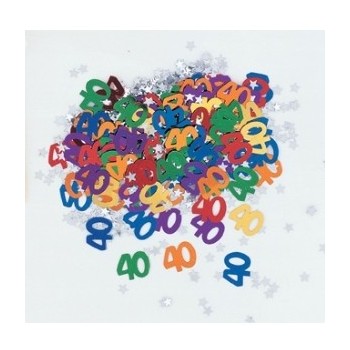 Confetti "Nº40" Metalizado